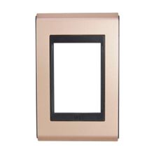 Placa 4x2 sem Suporte Refinatto Concept Weg Rose Gold e Preto
