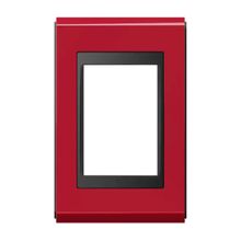 Placa 4x2 sem Suporte Refinatto Premium Alto Brilho Weg Rubi e Preto