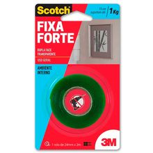 Fita Dupla Face 3M Fixa Forte Vhb 24mm x 2m Transparente