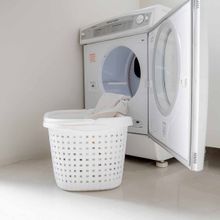 Cesto Plástico para Roupa Log Ordene Branco
