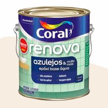 Tinta Acrílica Acetinada Renova Azulejos Coral Branco