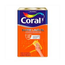 Tinta Acrílica Eggshell Super Lavável Coral Branco