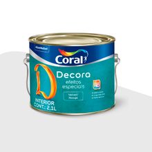 Base Decora Efeito Velvet Coral Branco