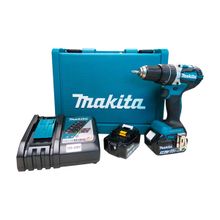 Parafusadeira/Furadeira de Impacto 1/2" Makita com Carregador, 2 Baterias e Maleta
