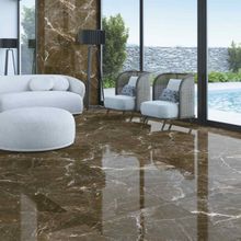 Piso Marmo Brown Dark Polido Retificado Angelgres