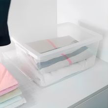 Organizador Plástico com Tampa My Closet Cristal Ordene