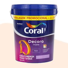 Tinta Acrílica Fosca Decora Matte Coral Branco