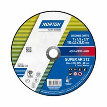 Disco de Corte 7" x 3,0 x 7/8" Norton AR 312
