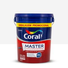Tinta Acrílica Fosca Master Coral Branco