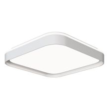 Plafon LED Quadrado de Sobrepor 40cm Toronto Hevvy Branco