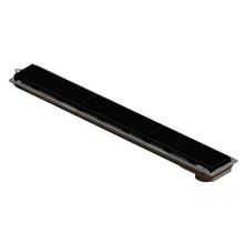 Ralo Linear Seco com Grelha Preta e Saída Lateral 75cm Novii