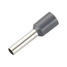 Terminal Tubular Ilhós Simples HellermannTyton Cinza 4,0mm²
