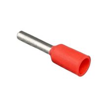 Terminal Tubular Ilhós Simples HellermannTyton Vermelho 1,0mm²