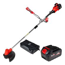 Roçadeira Lateral Toyama com 2 Baterias 4Ah e Carregador Duplo