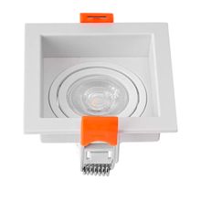 Spot de Embutir Quadrado Loyo Par20 E27 Branco Nordecor