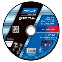 Disco de Corte 4.1/2" x 1,6mm x 7/8" BHP 12 Norton