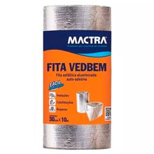 Fita Asfáltica Adesiva Vedbem Alumínio Mactra Coral 30cm x 10m