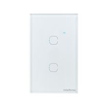 Interruptor Smart Touch 4x2 2 Teclas Intelbras EWS 1002 Branco