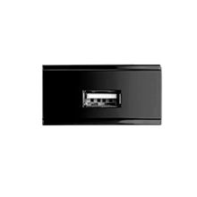 Módulo Tomada Atria Preto USB Bivolt 2,1A Soprano
