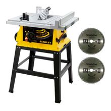 Serra de Bancada 10” Stanley SST2001 + 2 Discos para Madeira Stamaco 80 Dentes
