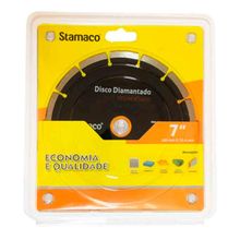 Disco Corte Diamantado Segmentado 180 x 25,40mm Stamaco