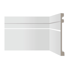 Rodapé Poliestireno Frisado 9 Ecomex Branco