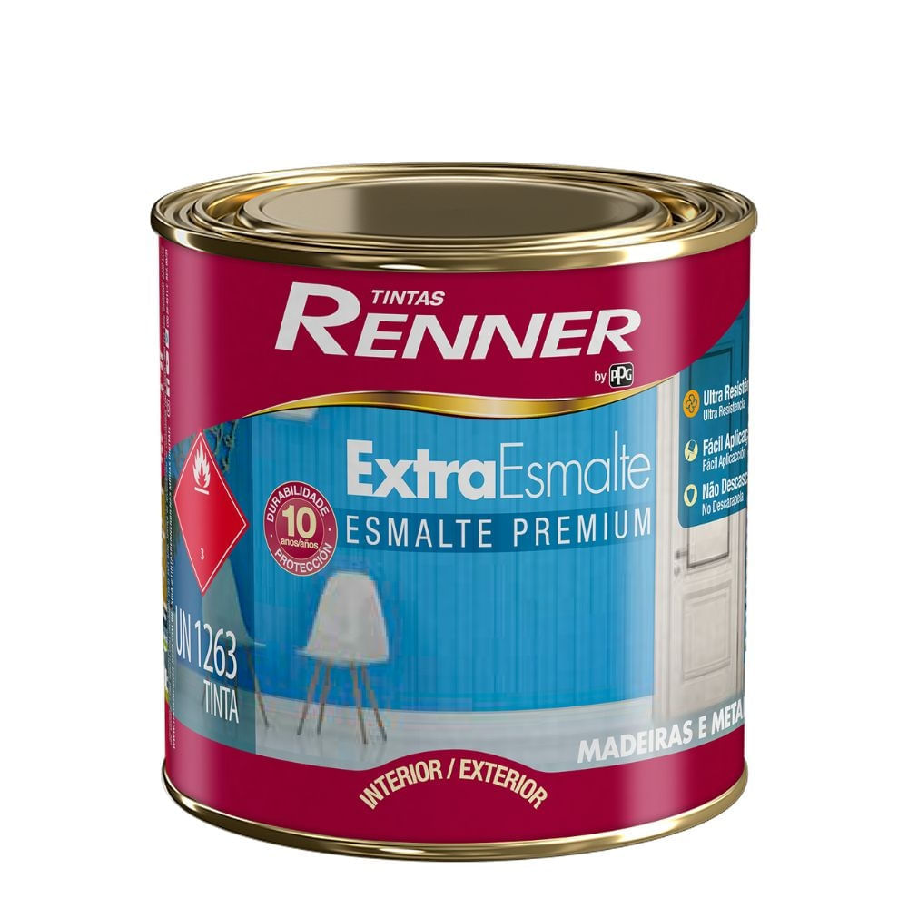 Tinta Esmalte Extra Brilhante Renner Azul Franca - G-Haus