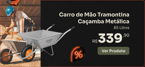 Carro de Mão Tramontina Caçamba Metálica G-Haus