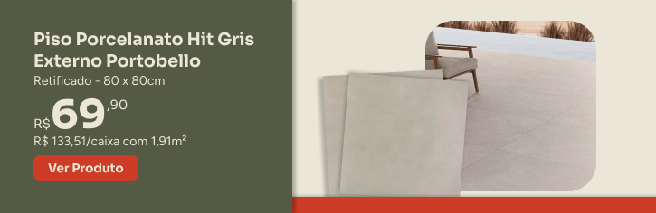 Piso Porcelanato Hit Gris Externo Retificado G-Haus