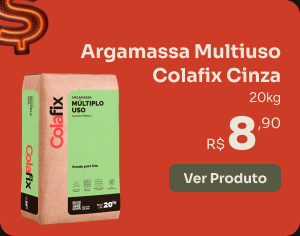 Argamassa Multiuso Colafix Cinza 20kg G-Haus