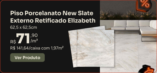 Piso Porcelanato New Slate Externo Elizabeth G-Haus