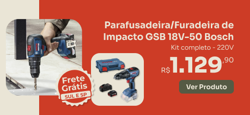Parafusadeira/Furadeira de Impacto GSB 18V-50 Bosch G-Haus