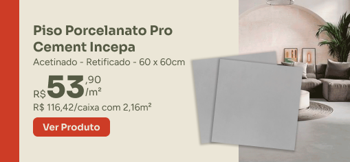 Piso Porcelanato Pro Cement Incepa G-Haus