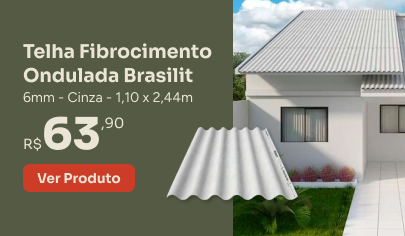 Telha Fibrocimento Ondulada Brasilit G-Haus