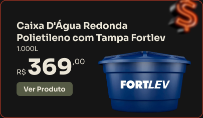 Caixa D'Água Redonda Polietileno Fortlev 1.000L G-Haus