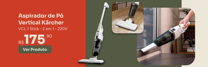 Aspirador de Pó Vertical 2 em 1 VCL 1 Stick Kärcher G-Haus