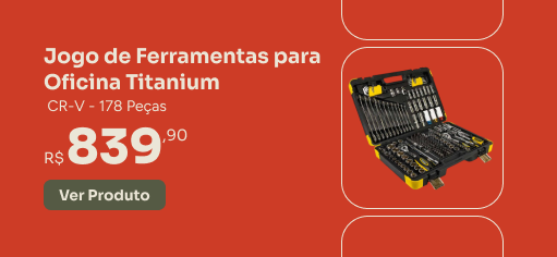 Jogo de Ferramentas Titanium G-Haus