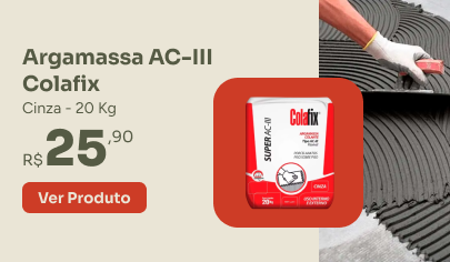 Argamassa AC-III Cinza Colafix G-Haus