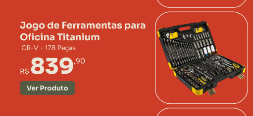 Jogo de Ferramentas Titanium G-Haus